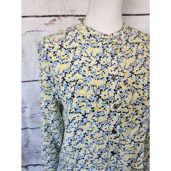 Equipment Ava Long Sleeve Silk Floral Blouse Size Small - Picture 4 of 6